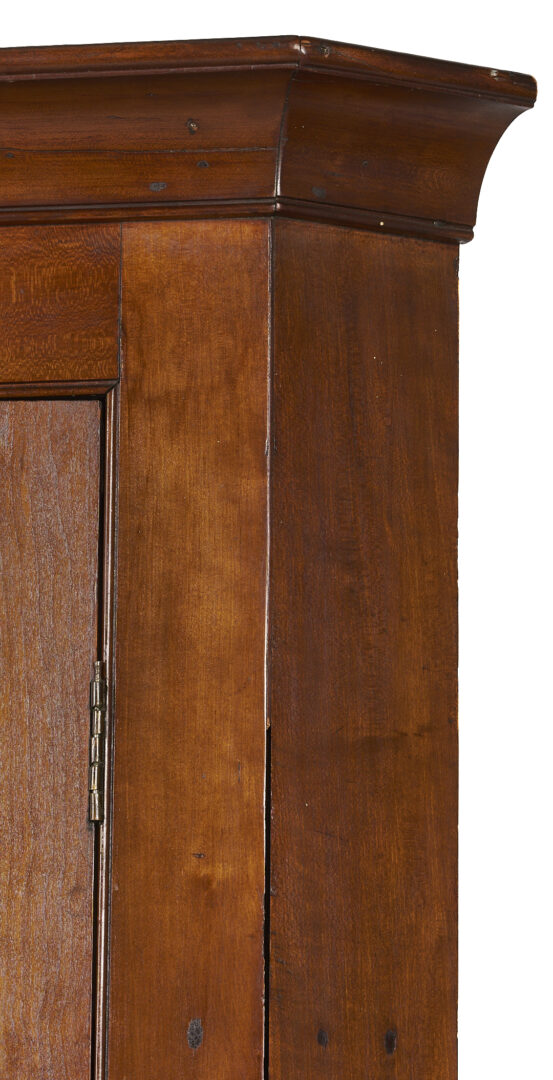 Lot 208: East Tennessee 2-Piece 16-Pane Corner Cupboard, c. 1820