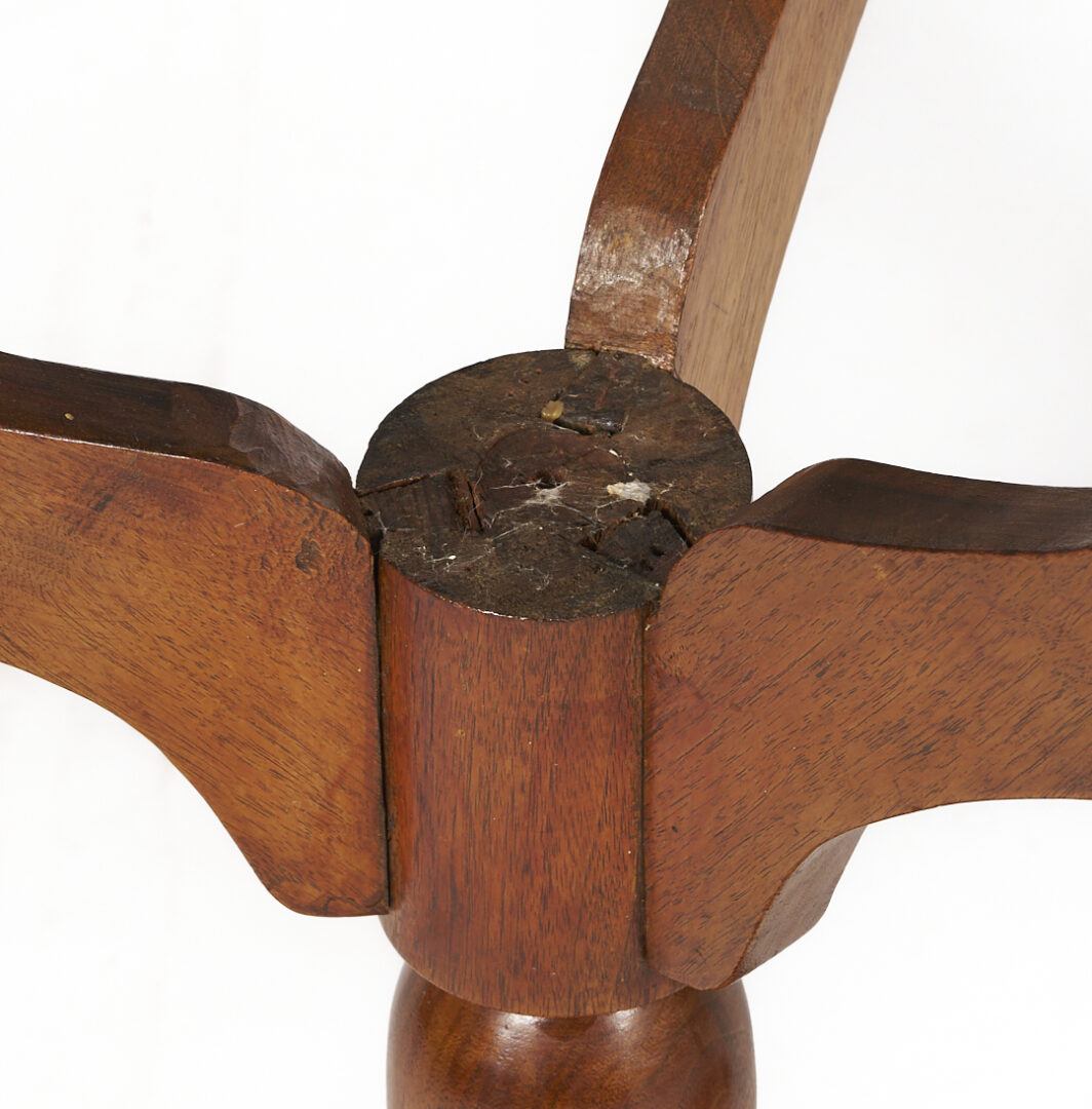 Lot 209: 2 East TN Walnut Bird Cage Candle Stands