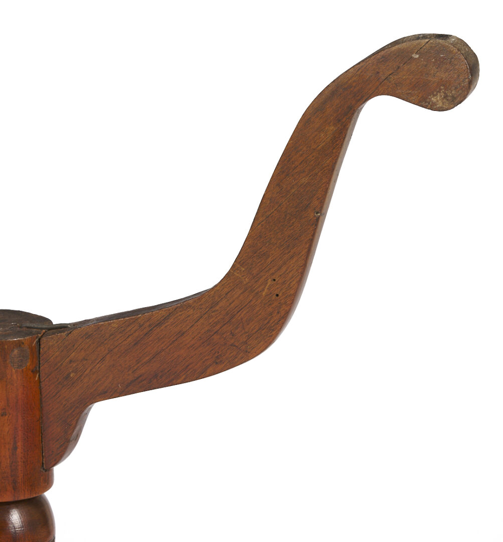 Lot 209: 2 East TN Walnut Bird Cage Candle Stands