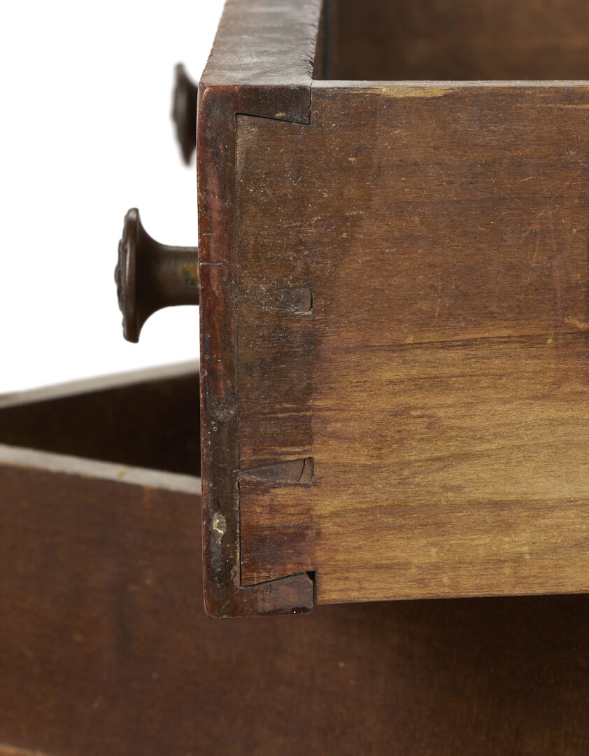 Lot 211: Tennessee Sheraton Cherry Two Drawer Table