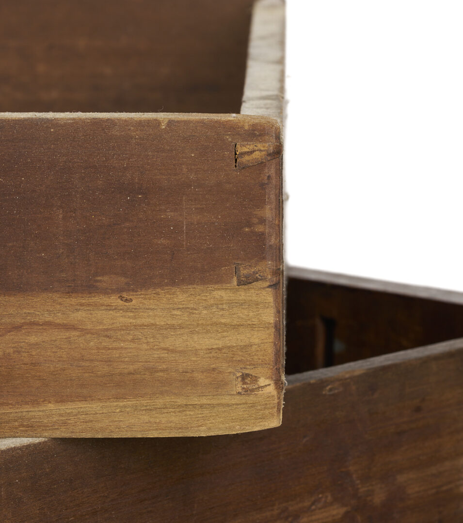 Lot 211: Tennessee Sheraton Cherry Two Drawer Table