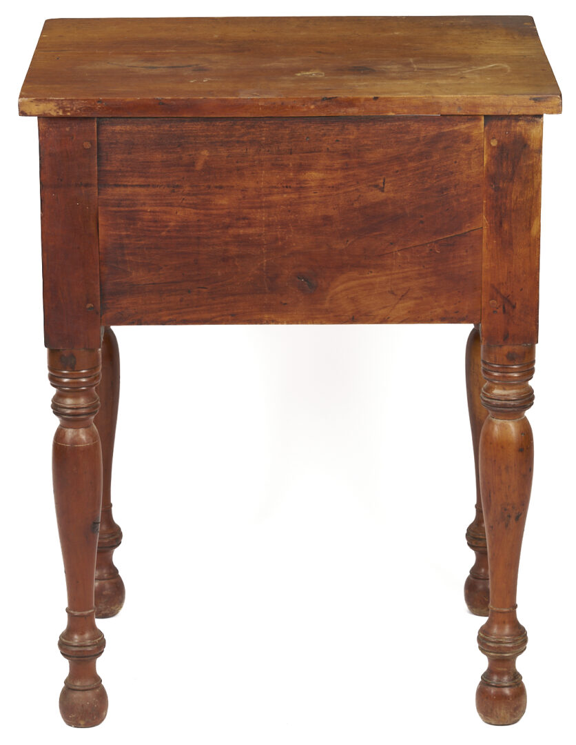Lot 211: Tennessee Sheraton Cherry Two Drawer Table