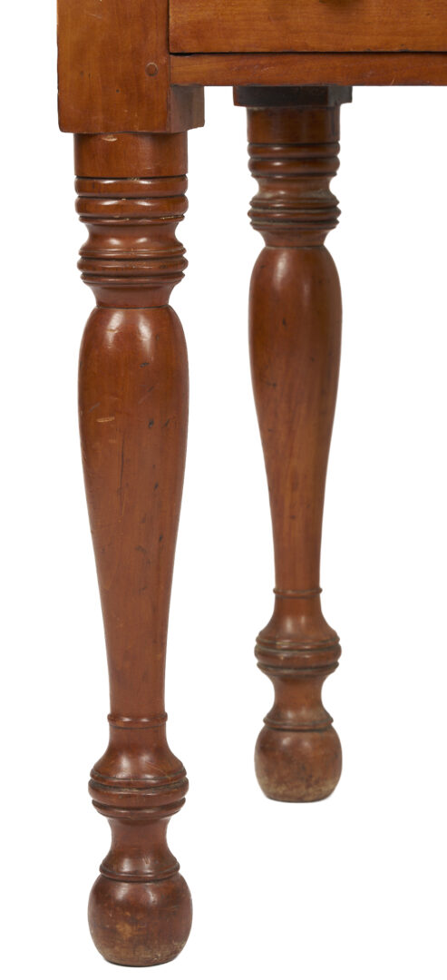 Lot 211: Tennessee Sheraton Cherry Two Drawer Table