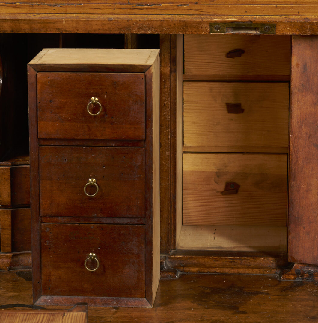 Lot 213: Southwest Virginia Chippendale Secretary Bookcase