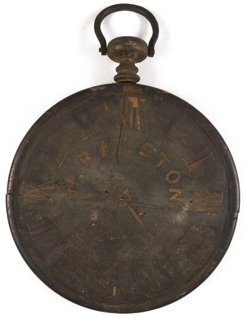 Lot 216: Wm. Ralston OH or TN Jeweler’s Sign plus Cane and Commendation Copy