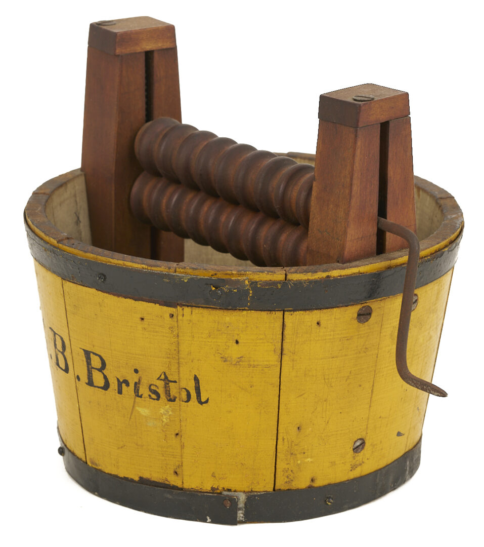 Lot 217: Two US Patent Model Washing Machines; mid 19th C.