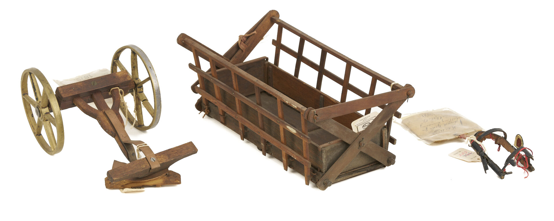 Lot 218: Eight US Patent Models; Horses & Wagons