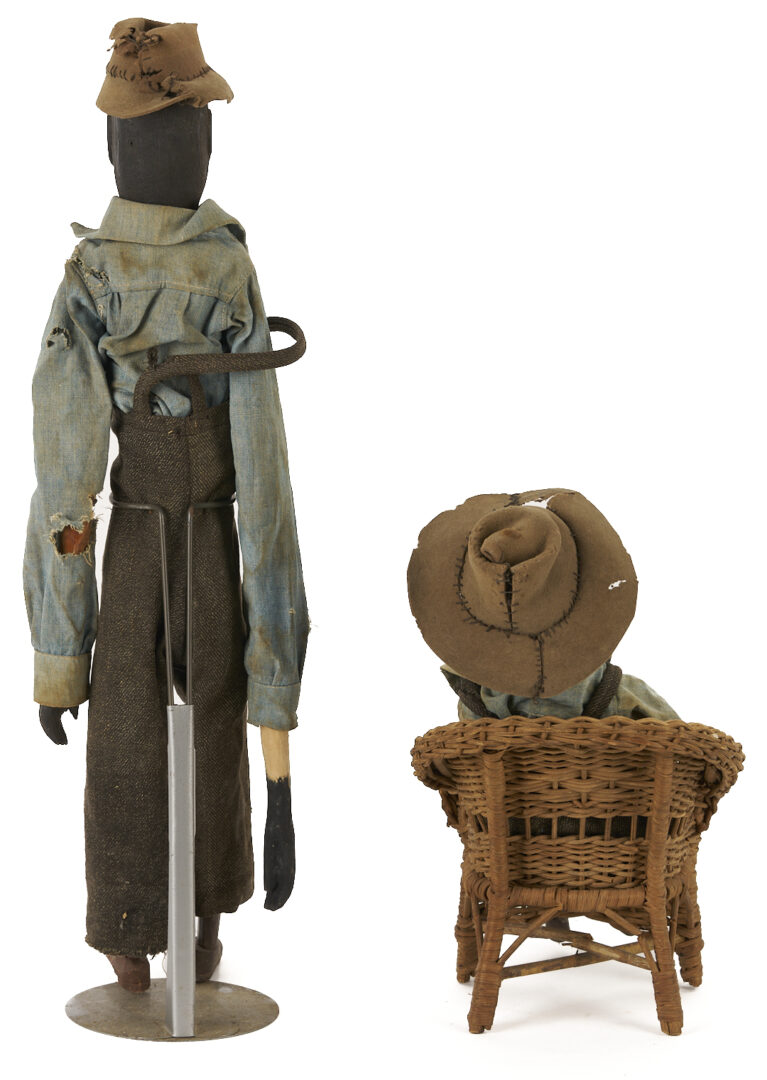 Lot 219: 3 East TN African American Folk Carvings