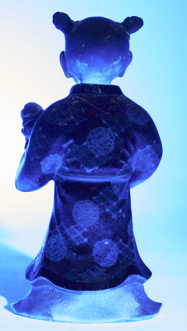 Lot 21: Japanese Satsuma Porcelain Koro, Child Figure and Drum Box