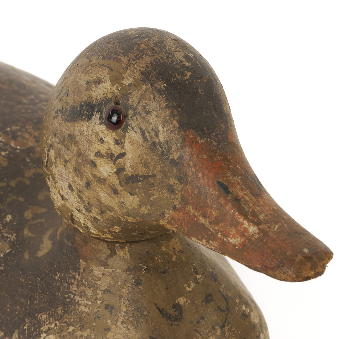Lot 221: 3 Mason Factory Duck Decoys, Bluebills & Mallard Hen, Standard Grade Incl. Glass-Eye