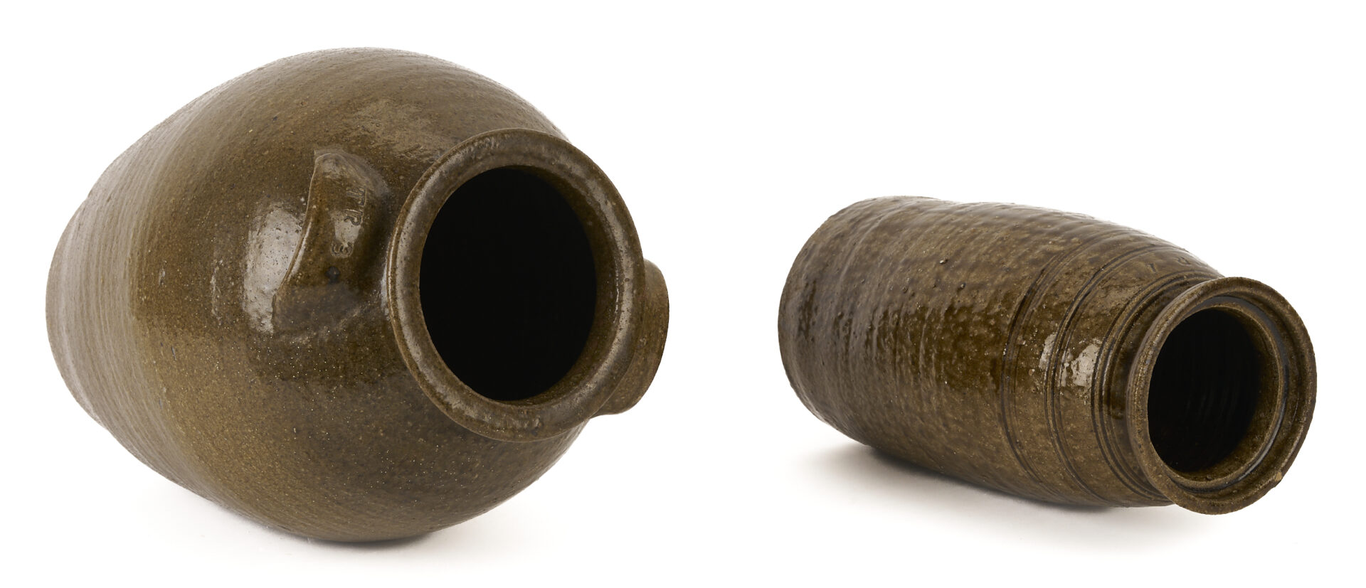 Lot 223: 2 Thomas Ritchie NC Pottery Jars