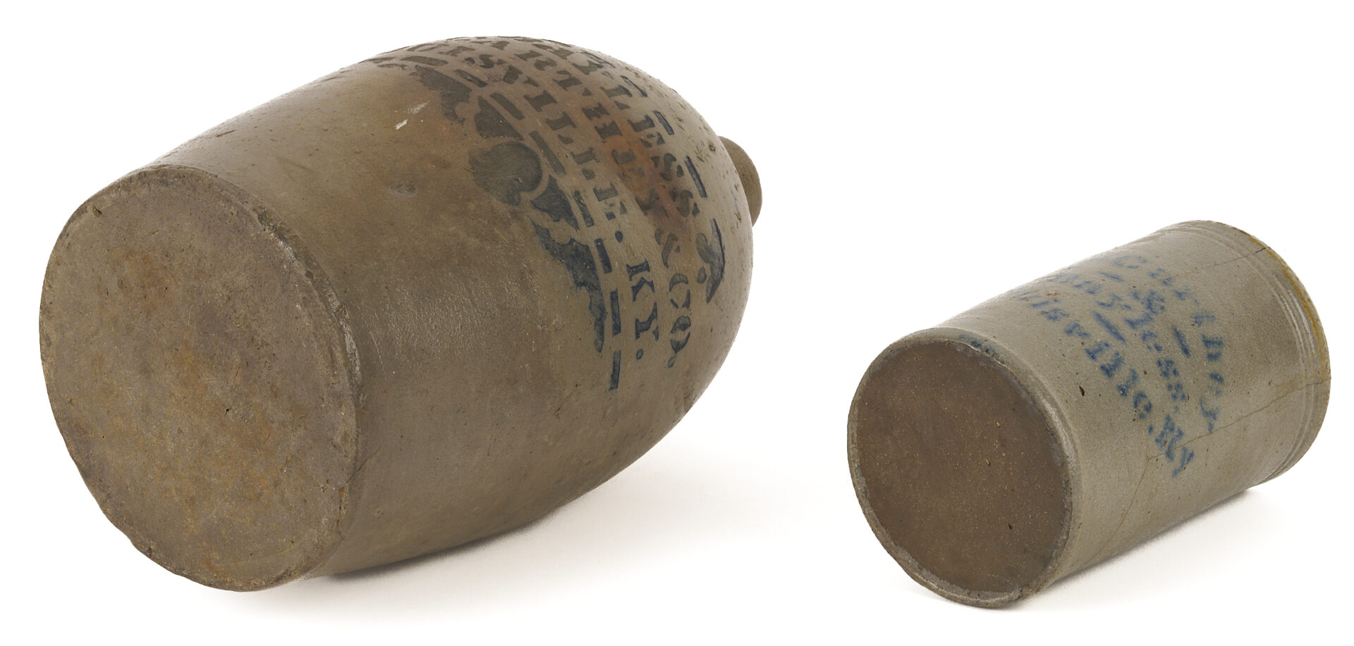 Lot 225: Bayless McCarthy & Co. Louisville Kentucky Stoneware Jug and Jar, 2 Items