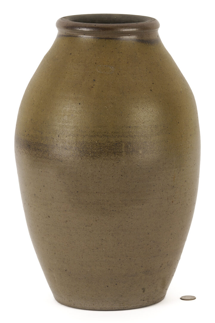 Lot 226: Middle TN Stoneware Pottery Jar, Hiram Brown