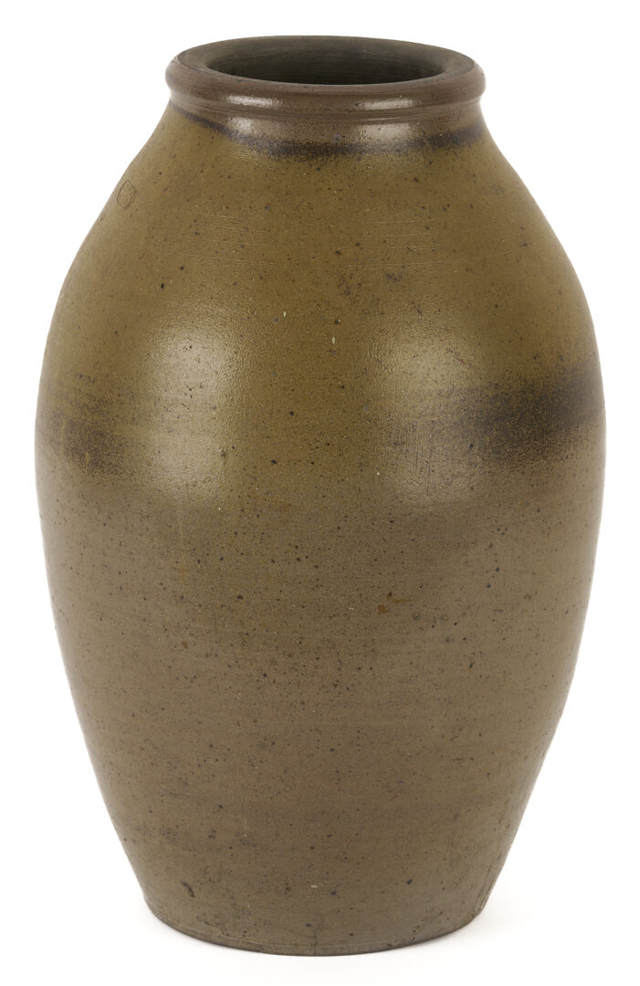 Lot 226: Middle TN Stoneware Pottery Jar, Hiram Brown