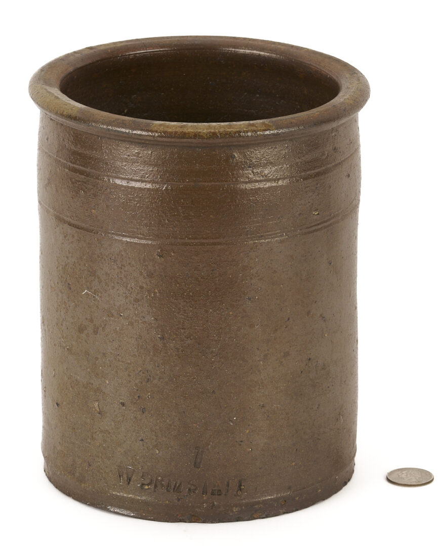 Lot 228: East TN Grindstaff 1-Gallon Stoneware Crock