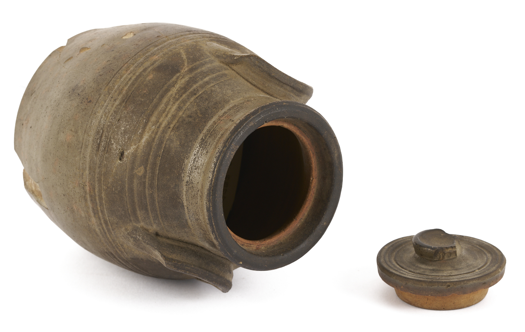 Lot 230: East TN Grindstaff Pottery Jar