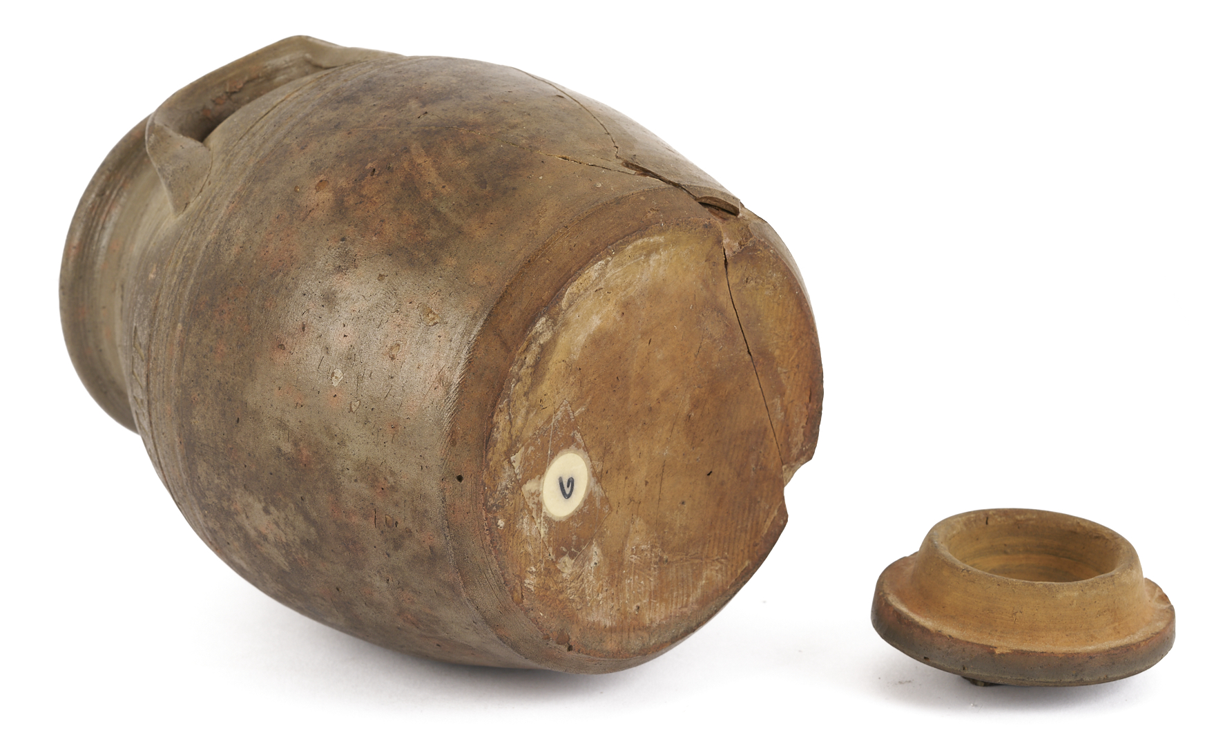 Lot 230: East TN Grindstaff Pottery Jar