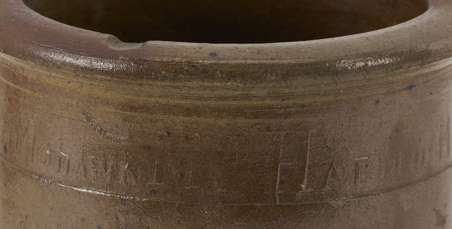 Lot 232: 2 East Tennessee Pottery Jars, M.P. Harmon