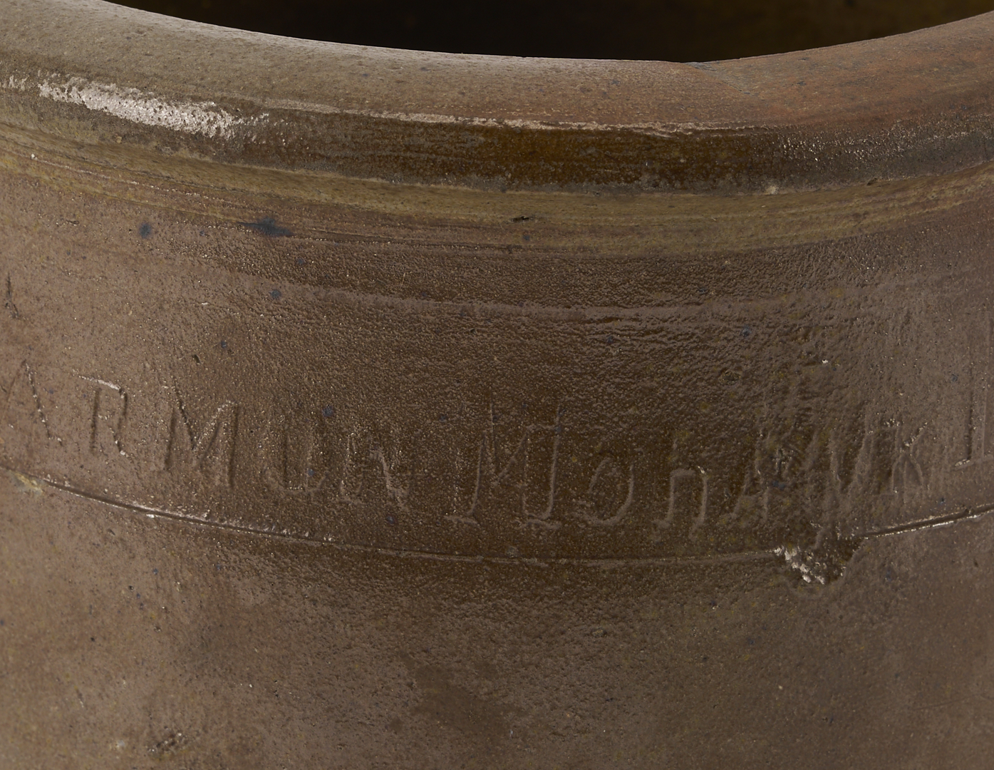 Lot 232: 2 East Tennessee Pottery Jars, M.P. Harmon