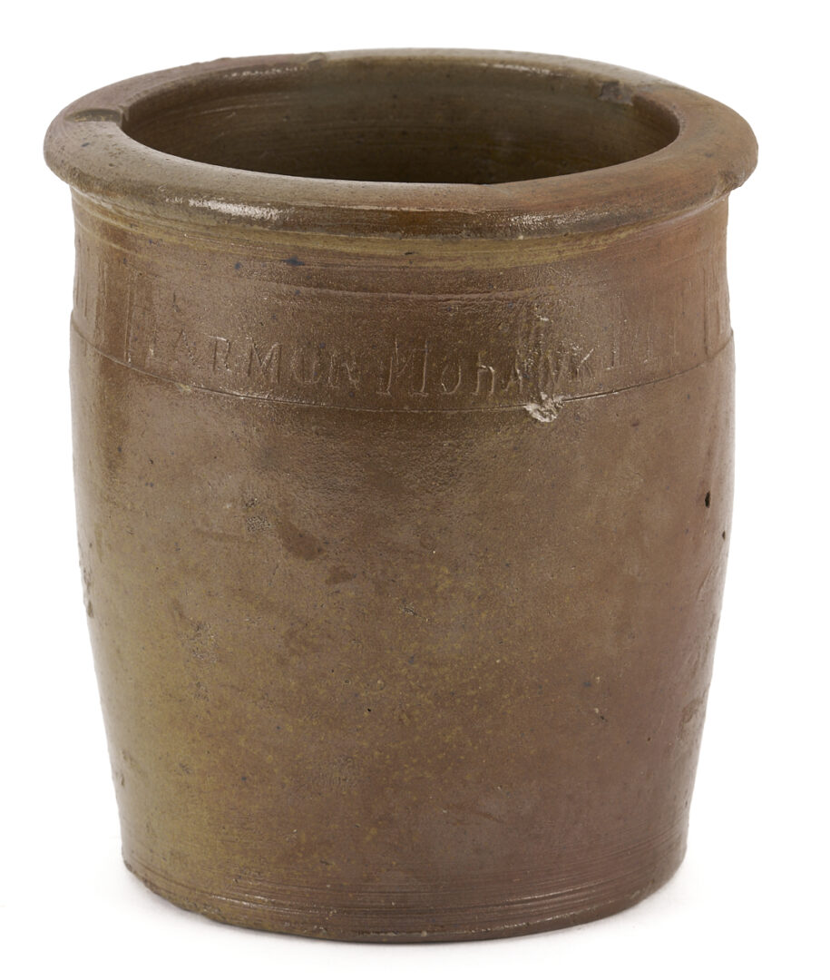 Lot 232: 2 East Tennessee Pottery Jars, M.P. Harmon