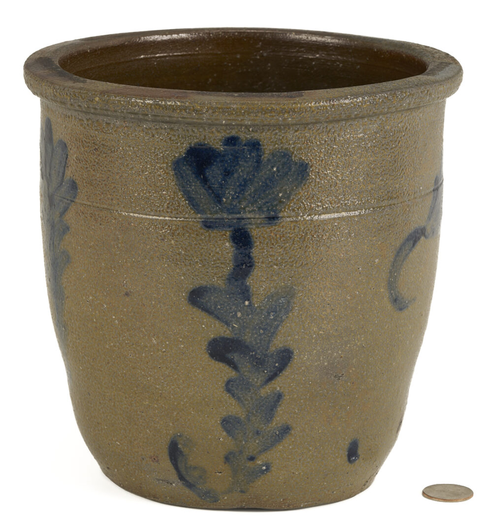 Lot 233: East TN Decker Cobalt Decorated Stoneware Jar