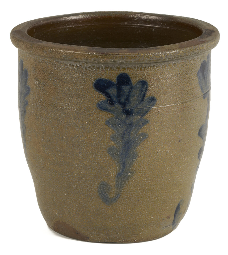 Lot 233: East TN Decker Cobalt Decorated Stoneware Jar