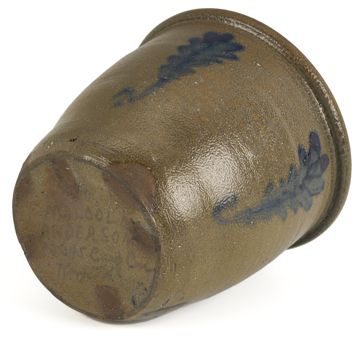 Lot 233: East TN Decker Cobalt Decorated Stoneware Jar