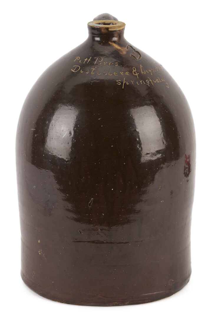 Lot 234: Springfield TN Whiskey Jug, Pitt Bros.