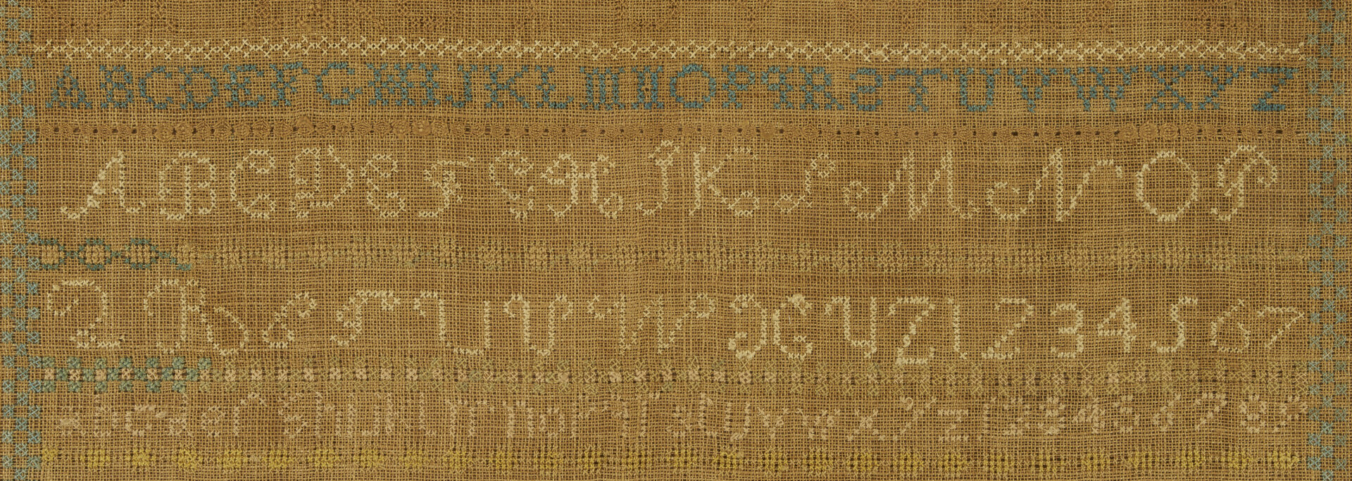 Lot 235: West Tennessee Needlework Sampler, 1837