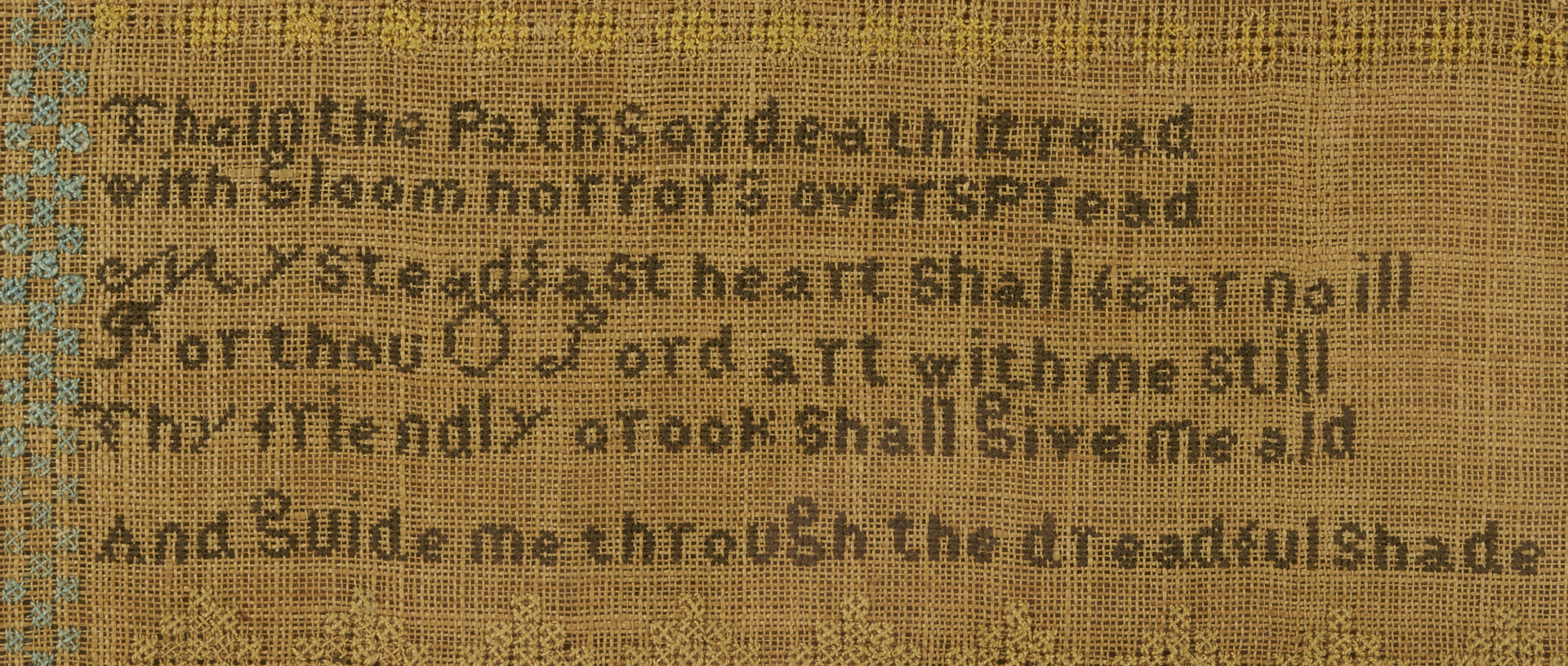 Lot 235: West Tennessee Needlework Sampler, 1837