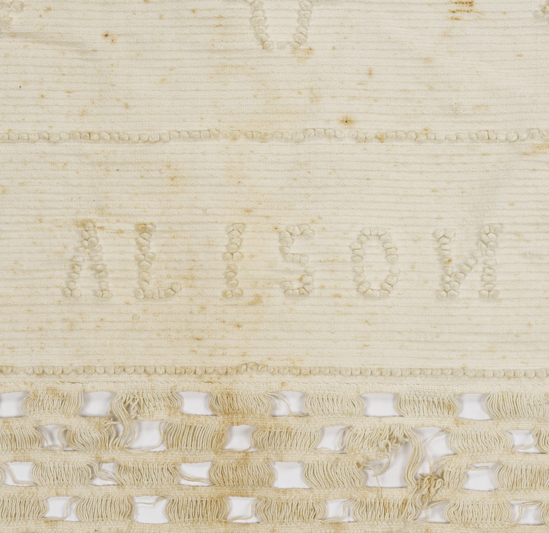 Lot 238: Southern White on White Coverlet or Counterpane, Signed & Dated 1817, Likely TN