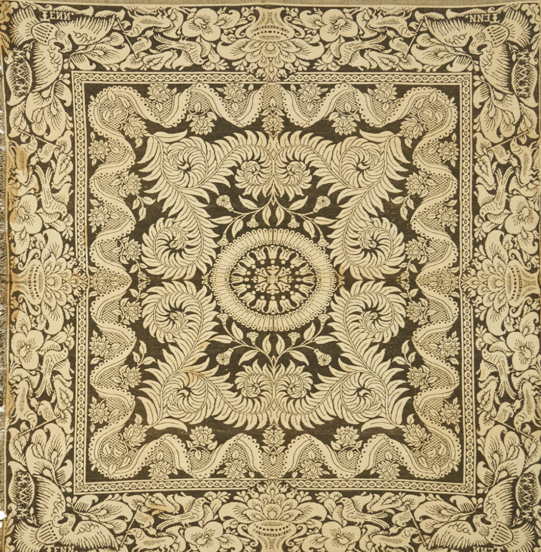 Lot 239: Maryville, TN Woolen Mills Green & White Coverlet