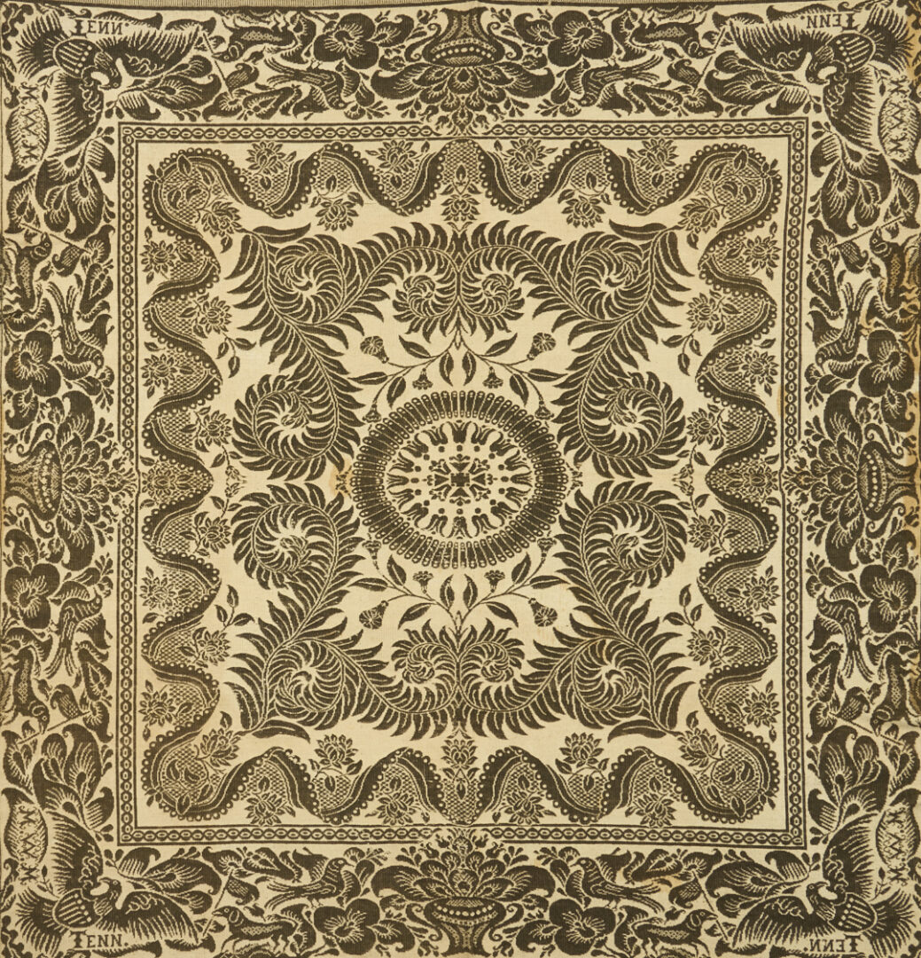 Lot 239: Maryville, TN Woolen Mills Green & White Coverlet