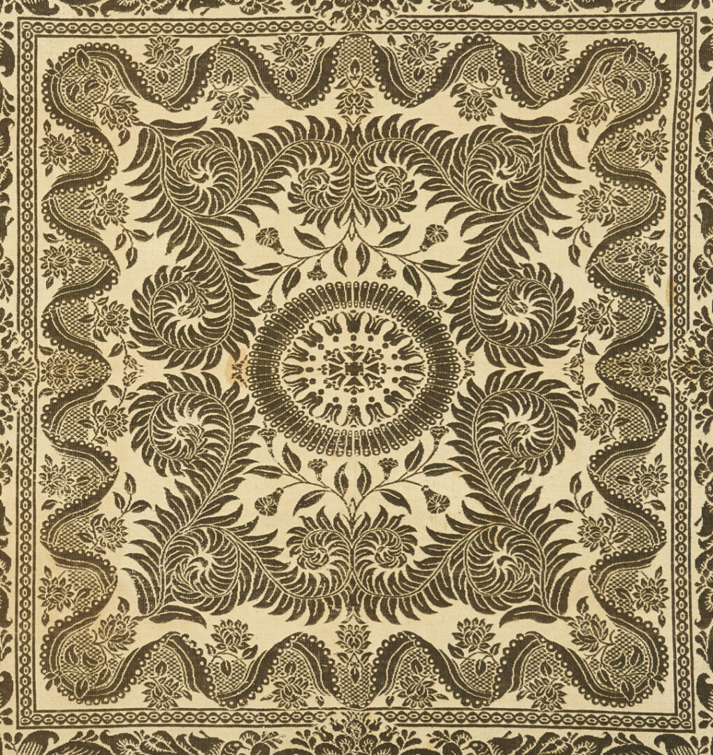 Lot 239: Maryville, TN Woolen Mills Green & White Coverlet