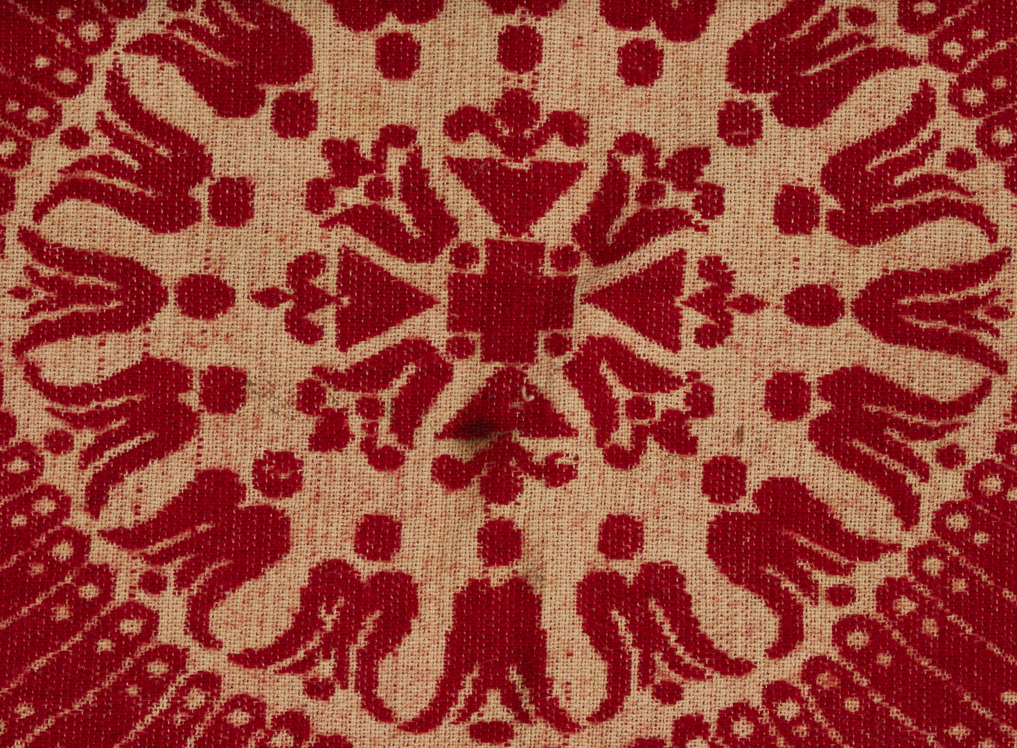 Lot 240: Maryville, TN Woolen Mills Red & White Coverlet