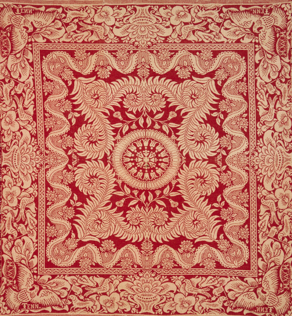 Lot 240: Maryville, TN Woolen Mills Red & White Coverlet