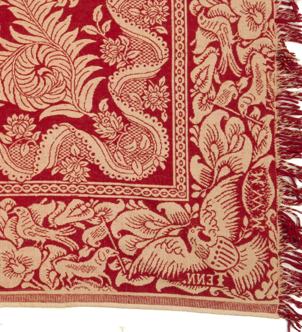 Lot 240: Maryville, TN Woolen Mills Red & White Coverlet