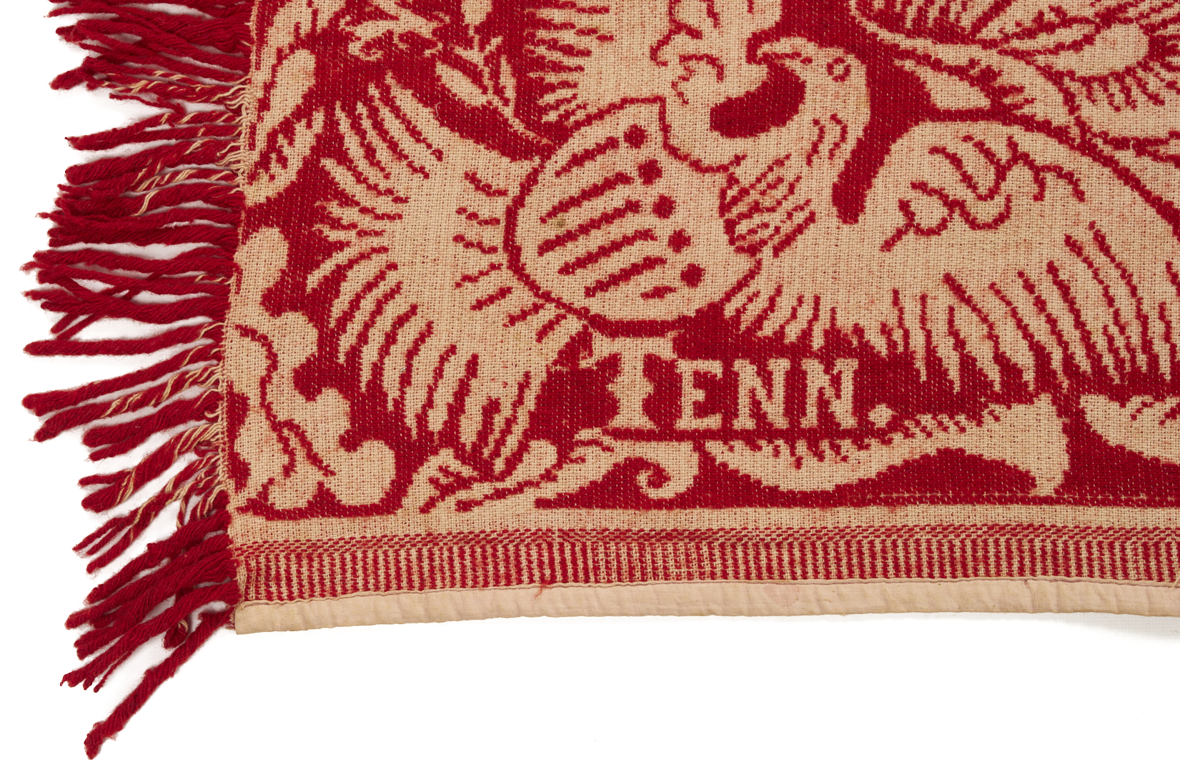 Lot 240: Maryville, TN Woolen Mills Red & White Coverlet