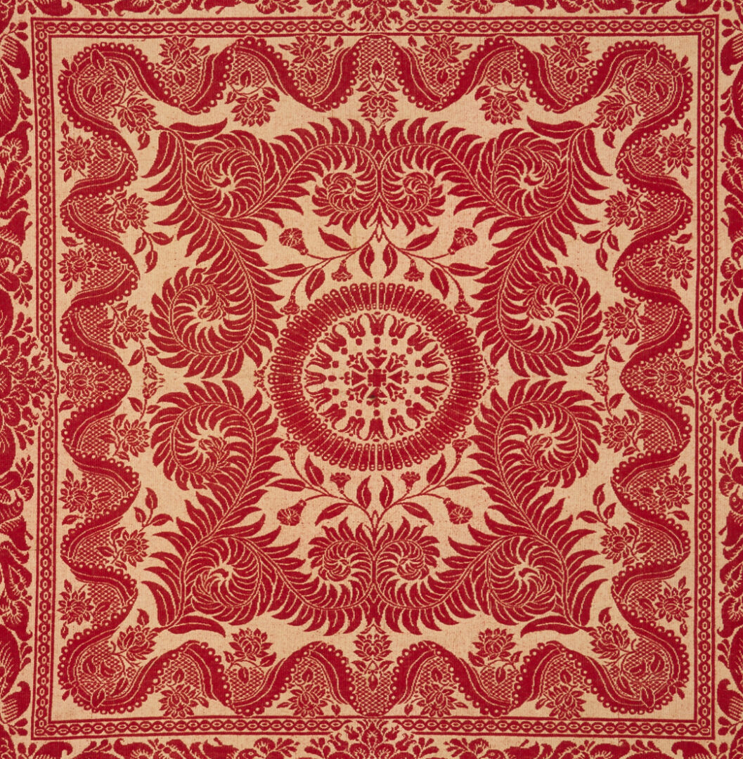 Lot 240: Maryville, TN Woolen Mills Red & White Coverlet