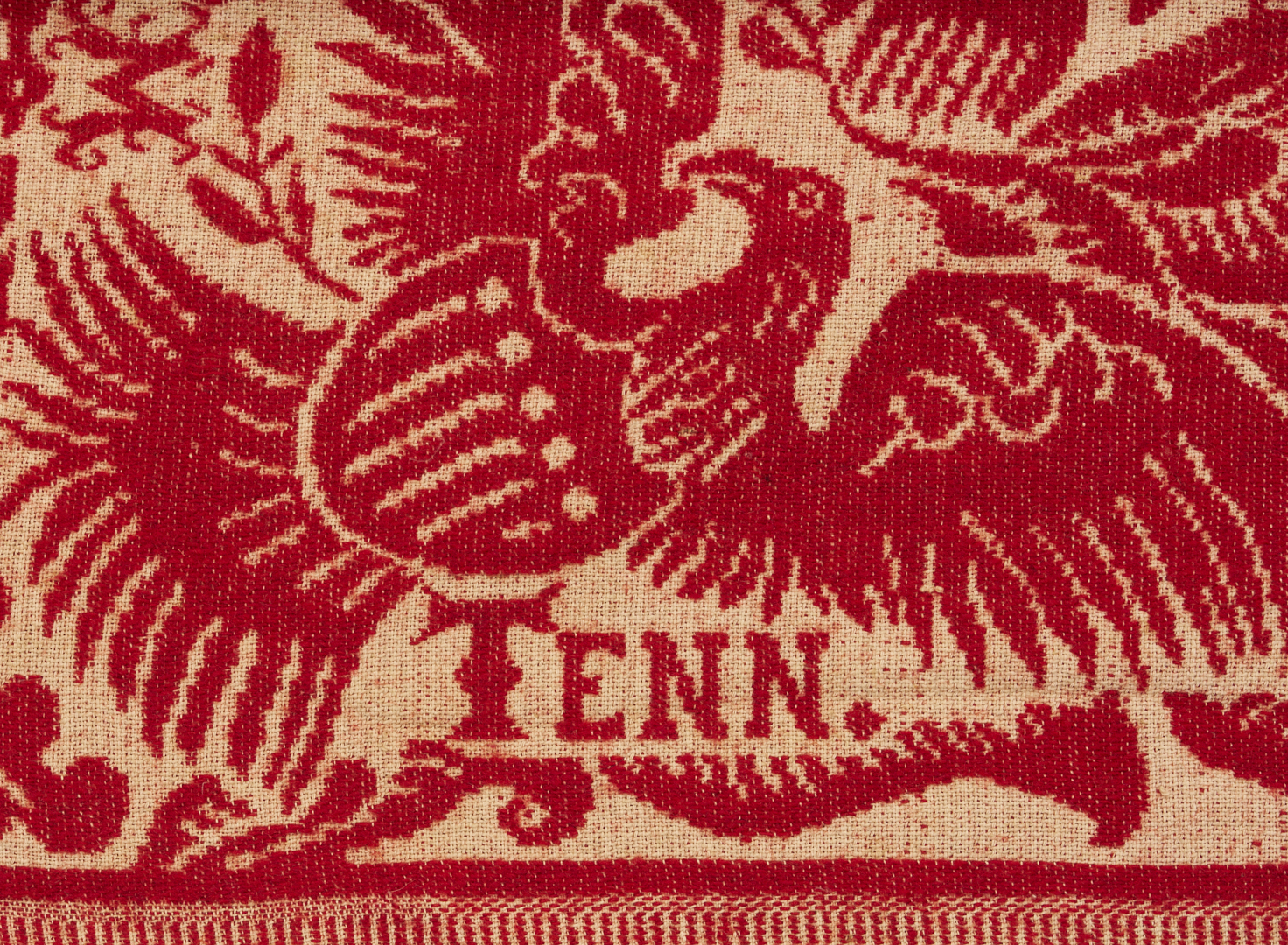 Lot 240: Maryville, TN Woolen Mills Red & White Coverlet