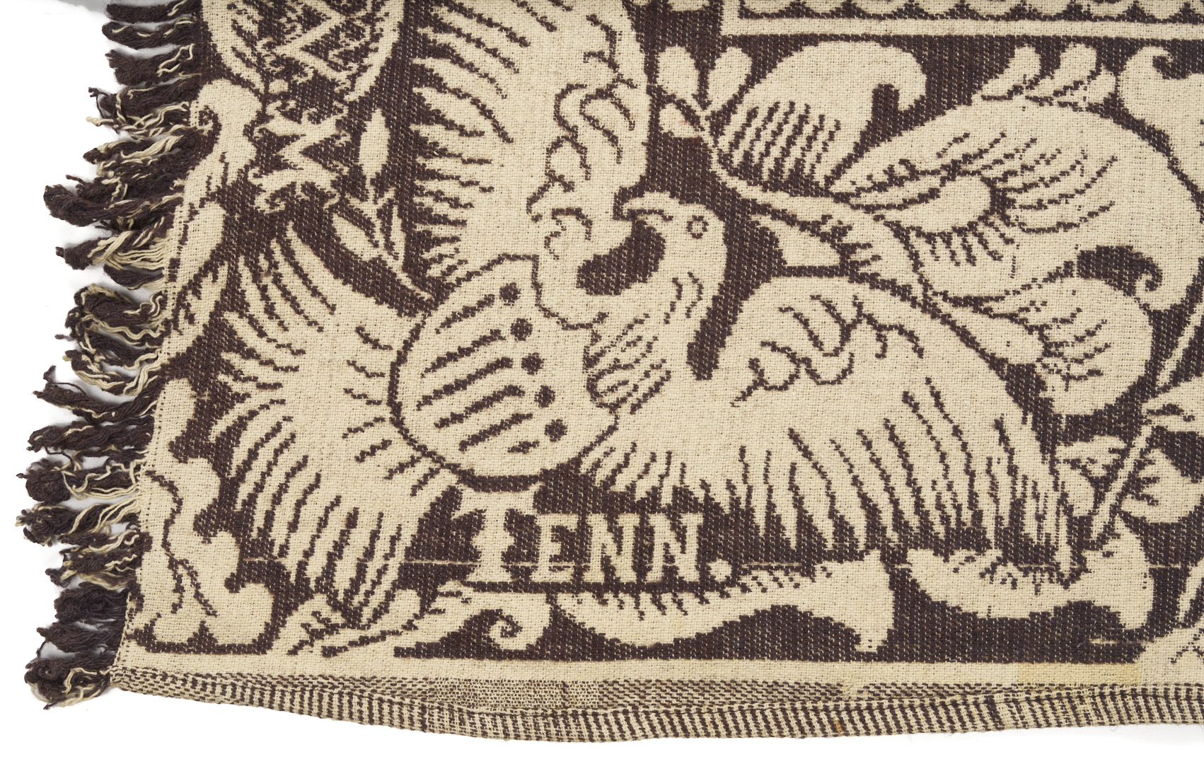 Lot 241: Maryville, TN Woolen Mills Blue & White Coverlet