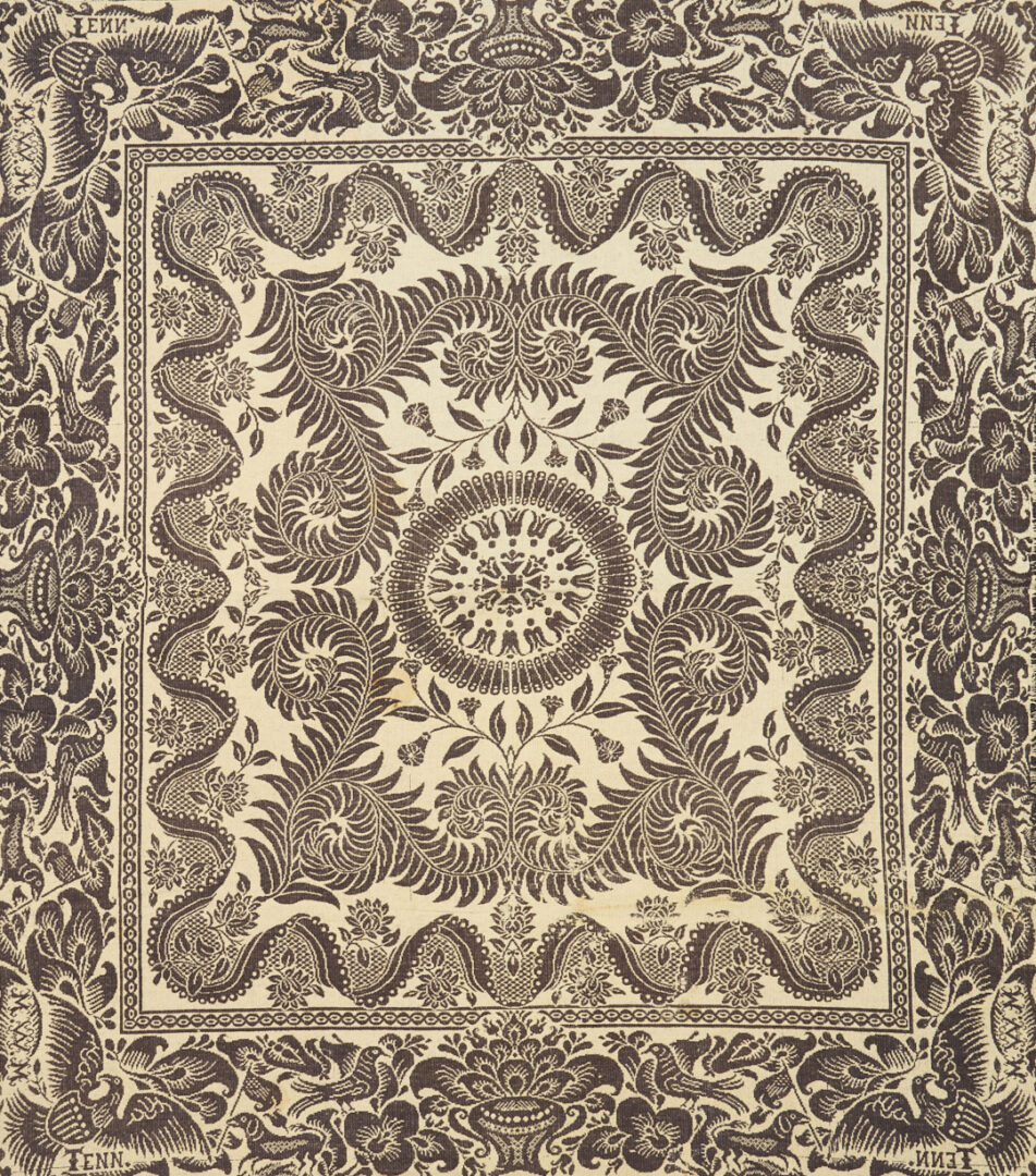 Lot 241: Maryville, TN Woolen Mills Blue & White Coverlet