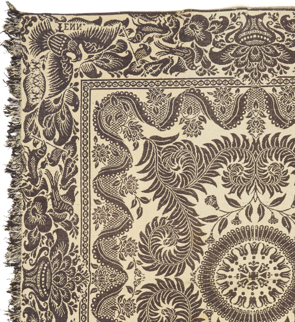 Lot 241: Maryville, TN Woolen Mills Blue & White Coverlet