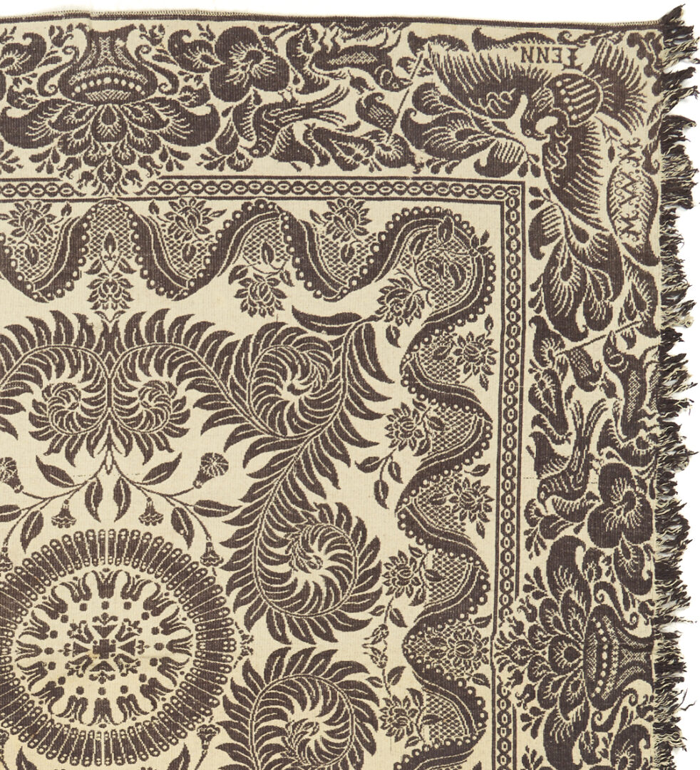 Lot 241: Maryville, TN Woolen Mills Blue & White Coverlet