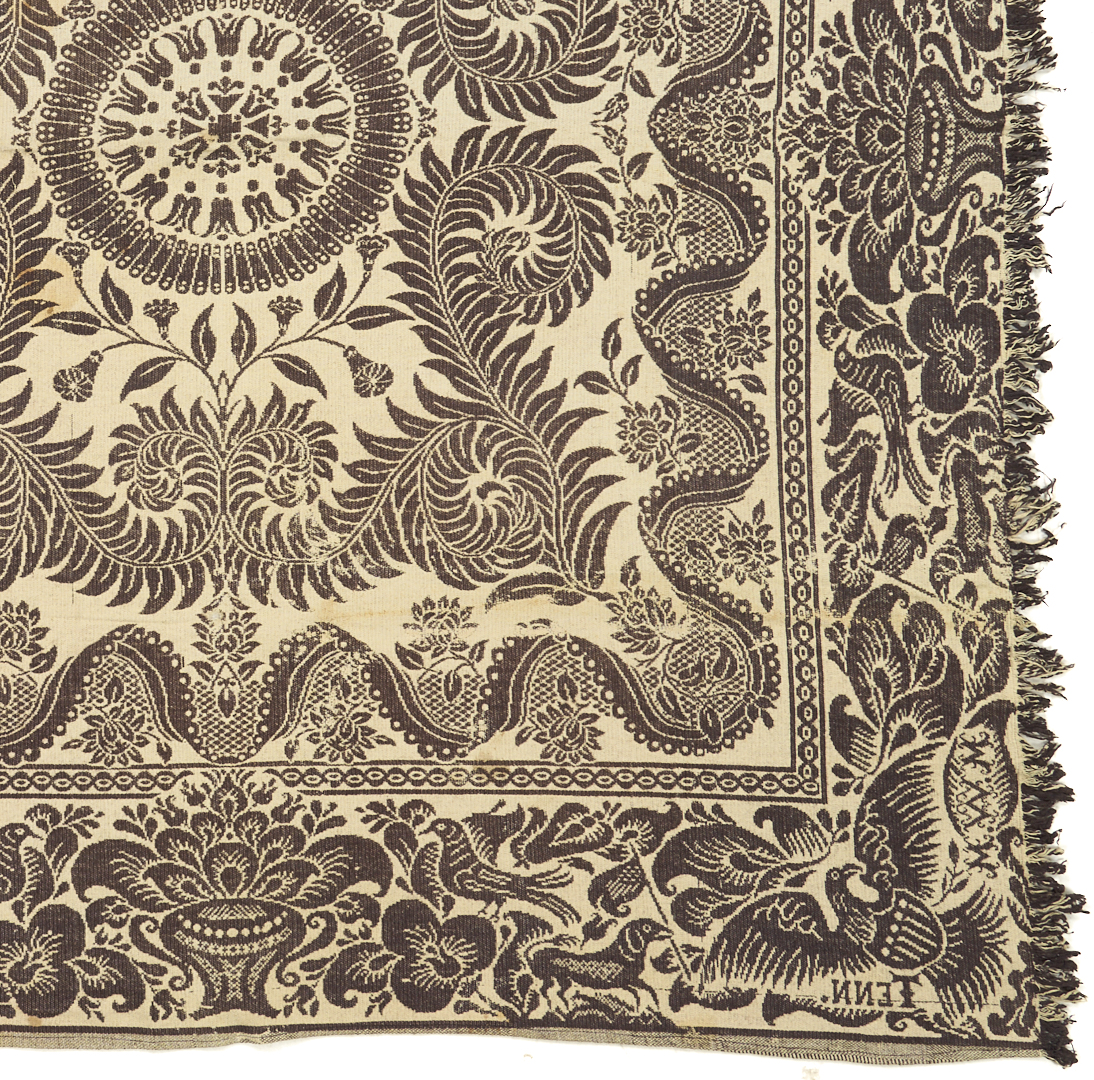 Lot 241: Maryville, TN Woolen Mills Blue & White Coverlet