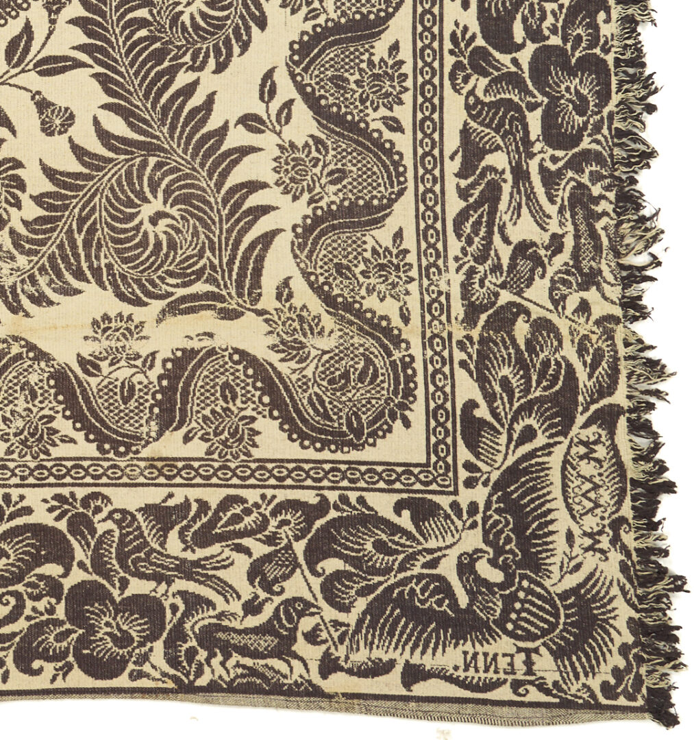 Lot 241: Maryville, TN Woolen Mills Blue & White Coverlet