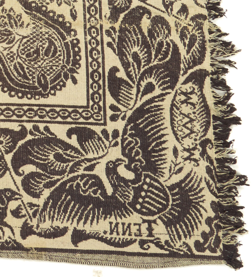 Lot 241: Maryville, TN Woolen Mills Blue & White Coverlet