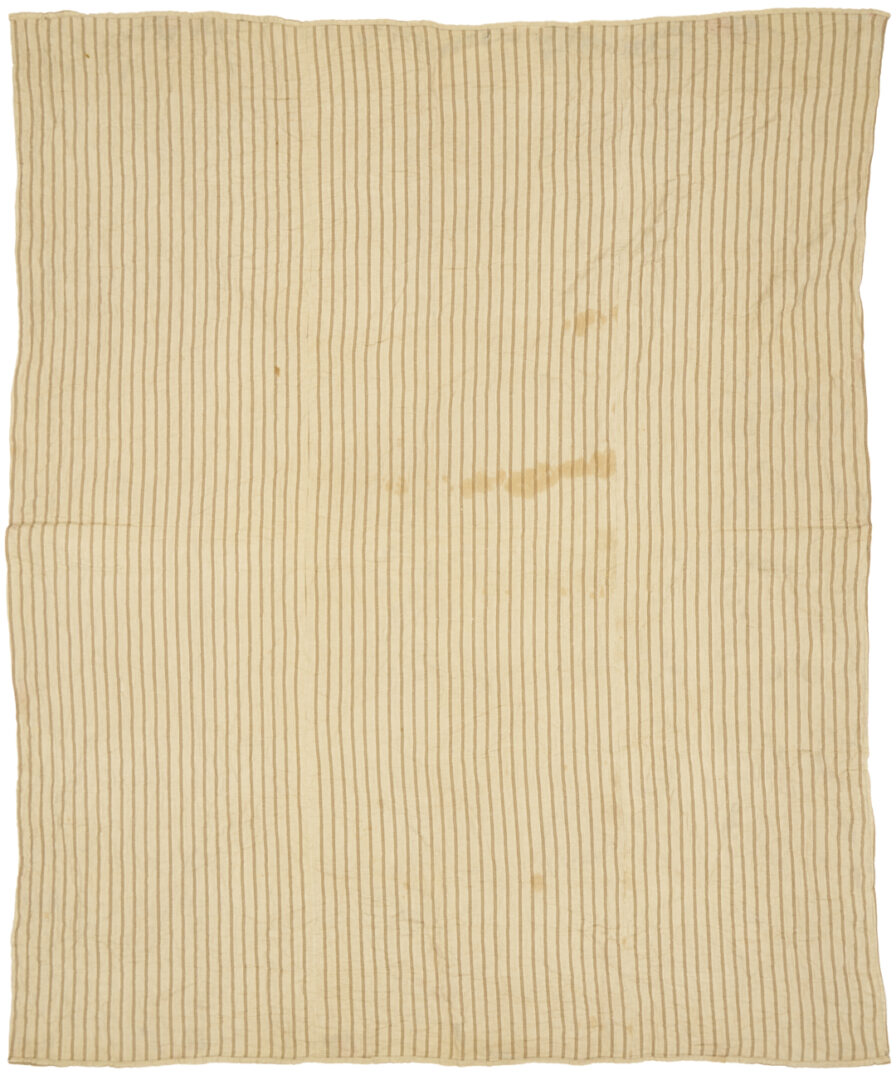 Lot 244: 19th C. Southern Pine Burr Pattern Quilt w/ Provenance