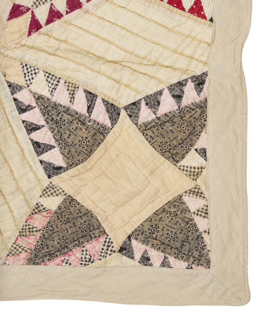 Lot 245: 2 Southern Quilts: Pine Burr & Crazy-Style Utility