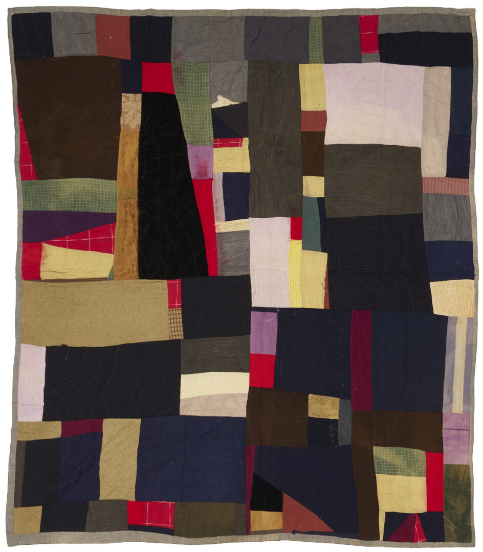 Lot 245: 2 Southern Quilts: Pine Burr & Crazy-Style Utility